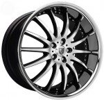 Цвет black / machined / chrome lip /K Цвет black / machined / chrome lip /K