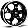 Alutec Boost 9x20 5/114.3 DIA 76.1 diamond black with stainless steel lip