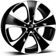 Alutec Dynamite 8.5x18 5/114.3 DIA 76.1 diamond black - front polished