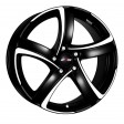 Alutec Shark 7x17 4/98 DIA 58.5 racing black front polished