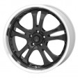 American Racing AR393 8.5x20 5/114.3 DIA 72.6 black / machined /K