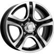 K&K Талисман Мега 7x16 5/139.7 DIA 110.5 алмаз черный