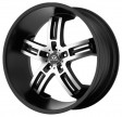 Lorenzo Wl26 8.5x20 5/120 DIA 74 Black/machined