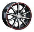 LS Wheels 221 6.5x15 5/105 DIA 56.6 BKFRL