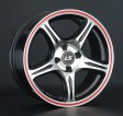 LS Wheels 319 6.5x15 5/105 DIA 56.6 BKFRL