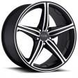 MHT Foose Speed 8.5x19 5/114.3 DIA 72.6 black / machined /K