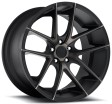 MHT Niche Targa 9.5x19 5/130 DIA 71.6 black / machined /K