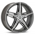 OZ Racing David 7x17 4/100 DIA 68 matt graphite diamond cut