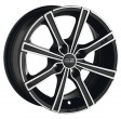 OZ Racing Lounge 8 7x17 4/108 DIA 75 matt black diamond cut