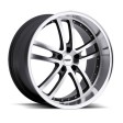 TSW Cadwell 8x17 5/114.3 DIA 76 gunmetal mirror cut face lip
