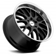 TSW Tremblant 8x18 5/120 DIA 76 Gloss black mirror cut lip
