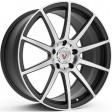 Vissol F-190 9x20 5/115 DIA 71.6 black with machined face