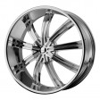 KMC KM672 9.5x24 6/135 DIA 106.25 chrome /K