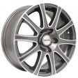 TGRacing L015 7.5x17 5/105 DIA 56.6 white polished