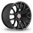 Vissol F-001 8.5x20 5/120 DIA 74.1 satin black