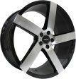 Vissol V-080L 8.5x19 5/114.3 DIA 73.1 black with machined face