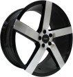 Vissol V-080R 8.5x19 5/114.3 DIA 73.1 black with machined face
