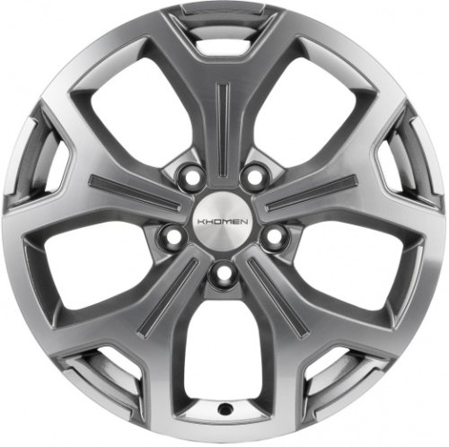 Диски Khomen Wheels KHW1710(2) (VW Transporter) 6,5x17 5x120 ET55 dia 65,1 gray-FP - 1