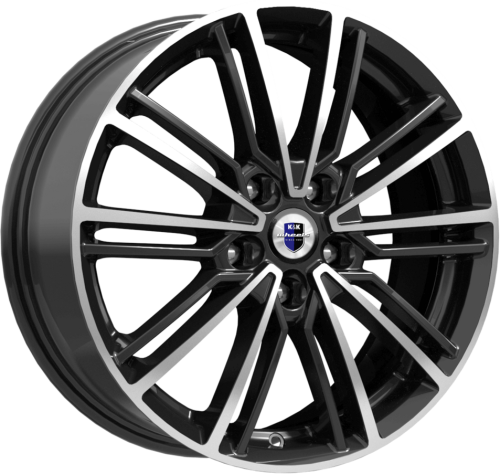 Диски K&K Эрфурт 7x17 4x100 ET41 dia 60,1 алмаз черный - 1