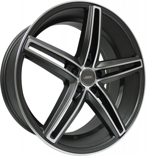 Диски Vissol V-015 9x20 5x114,3 ET32 dia 73,1 matte graphite machined - 1