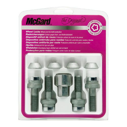 Комплект секреток McGard 27563 SU болт M12x1,5 конус 60° хром (без защитного кольца) - 1