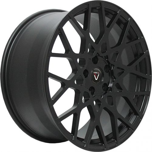 Диски Vissol F-677 8,5x20 5x112 ET35 dia 66,6 matte black кованный - 1