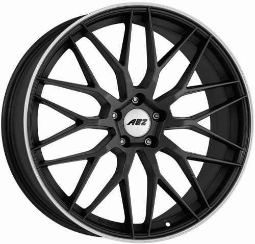 Диски AEZ Crest dark 8x19 5x112 ET45 dia 70,1 anthracite matt polished lip - 1