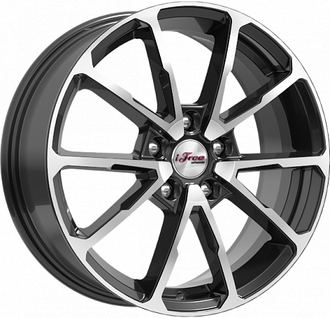 Диски iFree Skibidi 6,5x17 5x114,3 ET45 dia 67,1 блэк джек Россия - 1