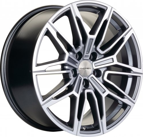 Диски Khomen Wheels KHW1904 (3/4/5/6 series) 9,5x19 5x112 ET40 dia 66,6 gray-FP - 1