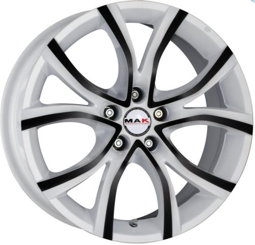 Диски MAK Nitro 8x18 5x112 ET42 dia 76 anod white black - 1