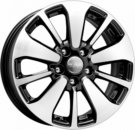 Диски Replica K&K KIA (Ceed КСr688) 6,5x16 5x114,3 ET50 dia 67,1 алмаз черный - 1