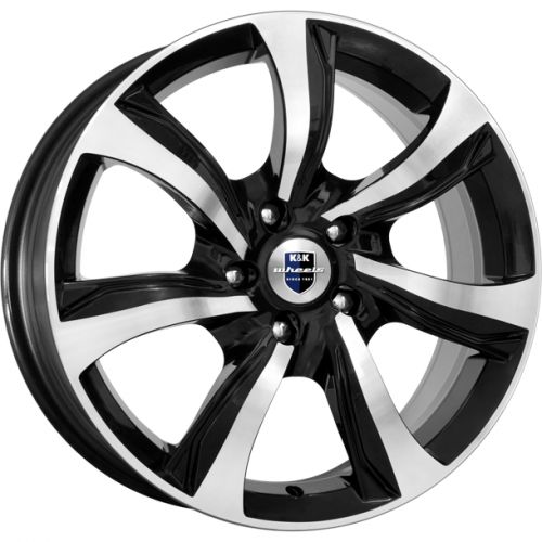 Диски K&K Либерти 7x17 5x100 ET38 dia 67,1 алмаз черный - 1