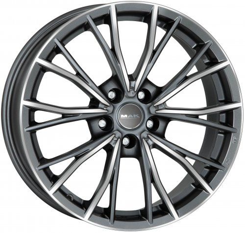 Диски MAK Mark 8x18 5x112 ET30 dia 66,6 gunmetal mirror face - 1