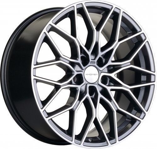 Диски Khomen Wheels KHW1902 (G90/Q50/Q60/K9) 9,5x19 5x114,3 ET40 dia 67,1 gray-FP - 1