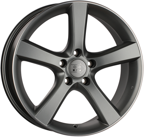 Диски 1000 Miglia MM1001 8x18 5x114,3 ET40 dia 67,1 matt anthracite polished lip - 1