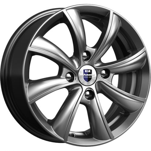 Диски K&K Бриз 6x15 4x100 ET37 dia 60,1 дарк платинум - 1