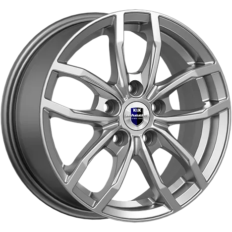 Диски K&K Фрост 6,5x15 5x114,3 ET43 dia 66,1 дарк платинум - 1