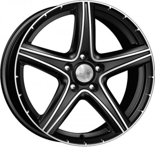Диски K&K Барракуда 7,5x17 5x114,3 ET52,5 dia 67,1 алмаз черный - 1