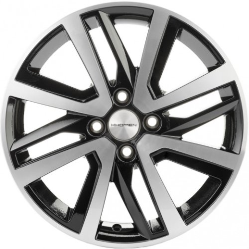 Диски Khomen Wheels KHW1609 (Rio II/Solaris II) 6x16 4x100 ET46 dia 54,1 black-FP - 1