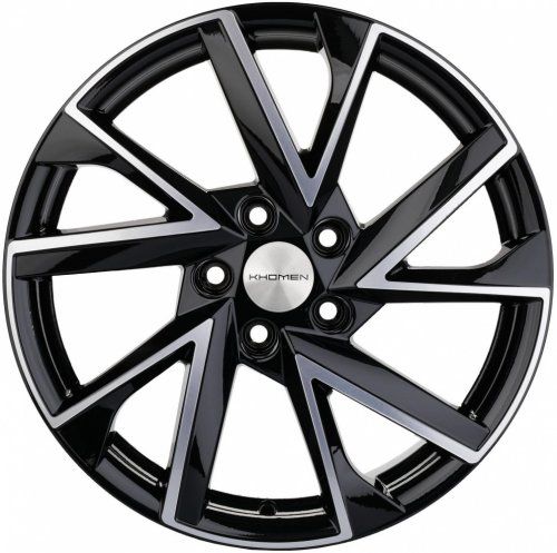 Диски Khomen Wheels KHW1714 (Teana) 7x17 5x114,3 ET45 dia 66,1 black-FP Россия - 1