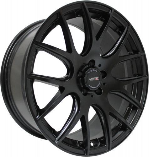 Диски Vissol V-001 9,5x18 5x100 ET35 dia 57,1 satin black - 1