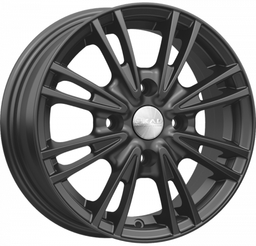 Диски Скад Пантера 5,5x14 4x100 ET45 dia 67,1 черный бархат - 1