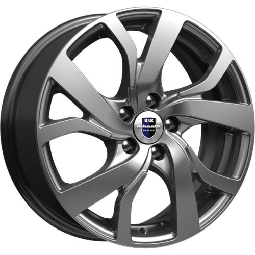 Диски K&K Палермо 6,5x16 5x108 ET43 dia 67,1 дарк платинум - 1
