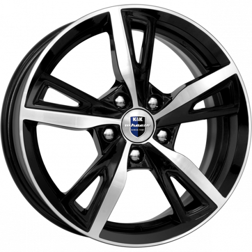 Диски K&K Фишт 6,5x16 5x108 ET45 dia 67,1 алмаз черный - 1