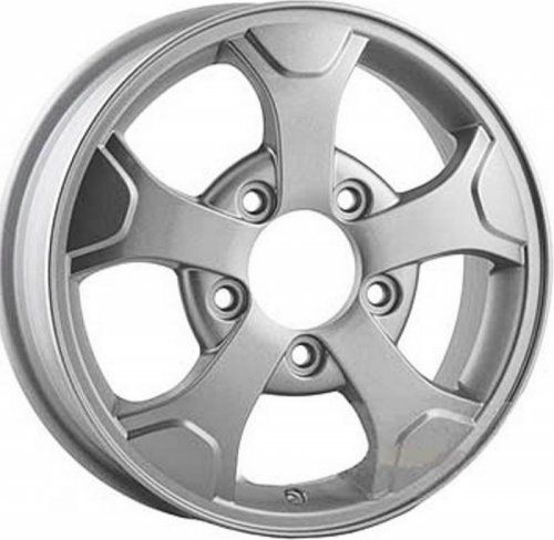 Диски K&K 4x4 5x16 5x139,7 ET58 dia 98,5 сильвер - 1
