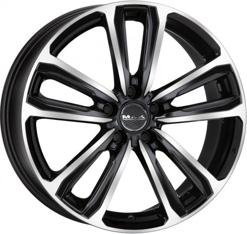 Диски MAK Magma 7,5x17 5x108 ET45 dia 72 black mirror - 1