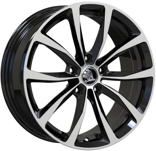 Диски Кованные диски Wolf VW Beetle 7x17 5x112 ET43 dia 57,1 черный+полировка - 1