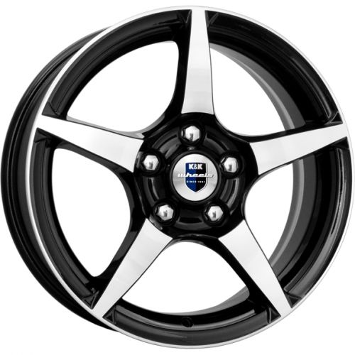 Диски K&K R1 6,5x16 5x108 ET40 dia 67,1 алмаз черный - 1