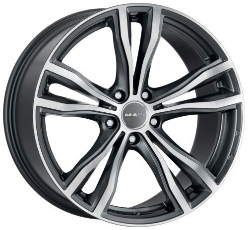 Диски MAK X-Mode 9x19 5x120 ET18 dia 74,1 gunmetal mirror face - 1