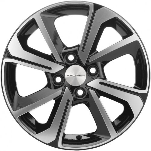 Диски Khomen Wheels KHW1501 (Rio II) 6x15 4x100 ET46 dia 54,1 black-FP Россия - 1